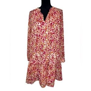 J. Crew Pink Floral Print Dress